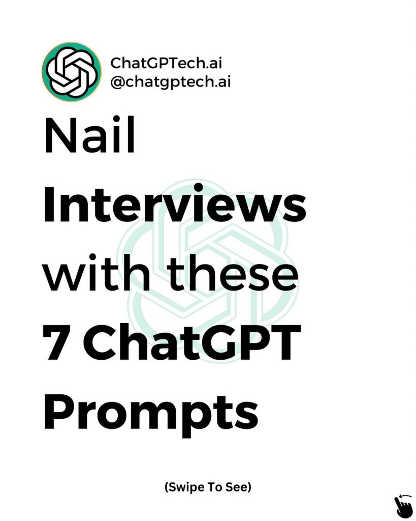 Accelerate Your Job Search with ChatGPT: Land Your Dream Job Faster! Nail Interviews with These 7 ChatGPT Prompts