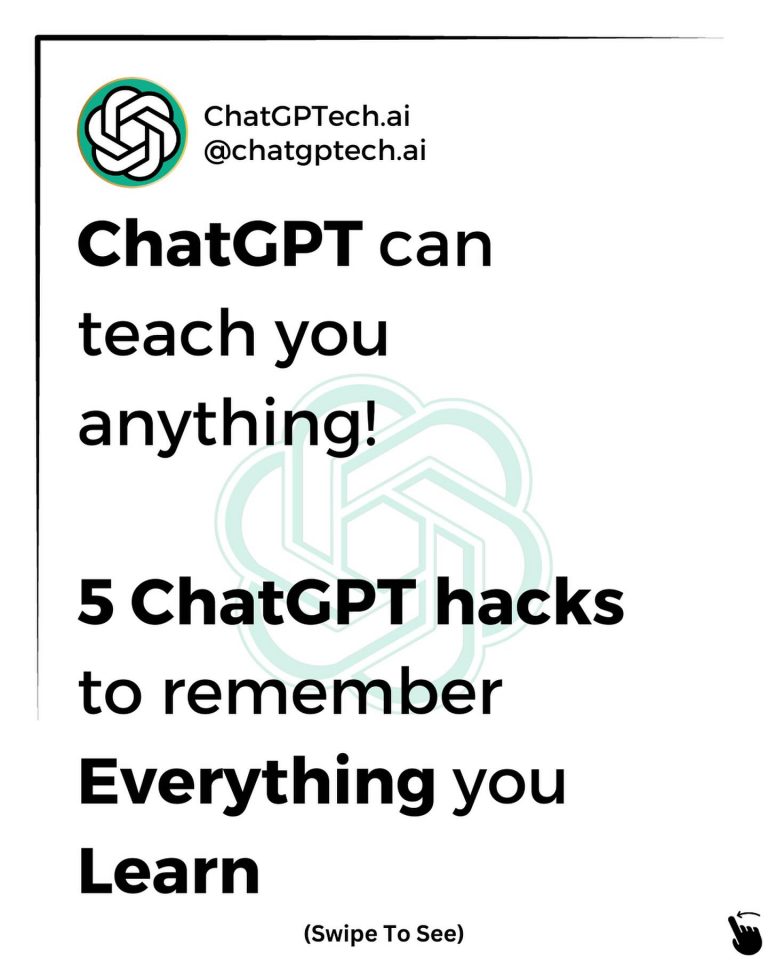 Mastering ChatGPT: 5 Hacks to Unlock Effective Learning and Retention!