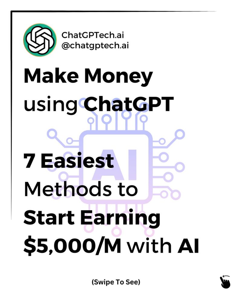 Here Are The 7 Easiest Methods To Start Earning $5,000/month With AI