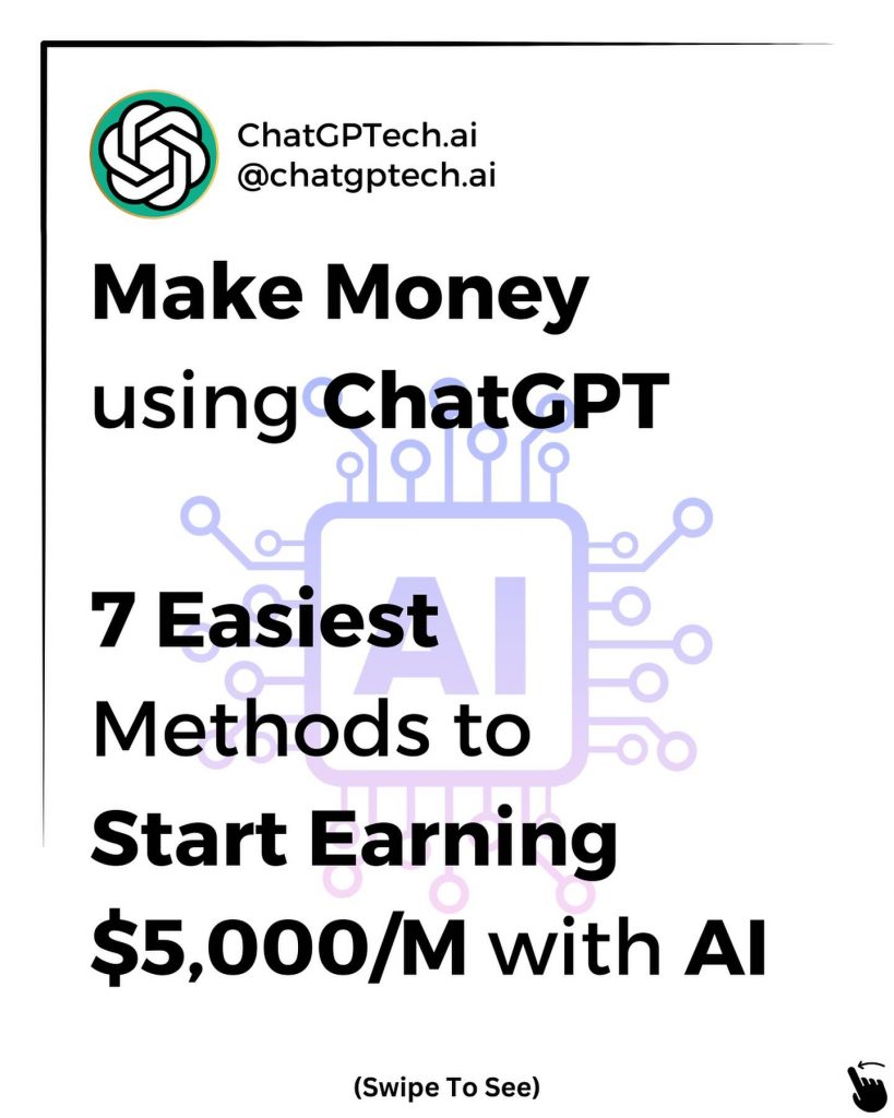 Here Are The 7 Easiest Methods To Start Earning $5,000/month With AI