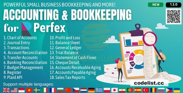 Accounting and Bookkeeping module for Perfex CRM v1.4.5 – nulled