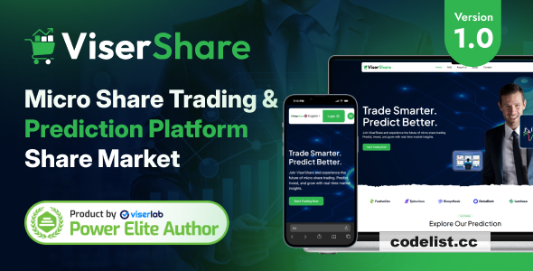 ViserShare v1.0 – Micro Share Trading And Prediction Platform – nulled