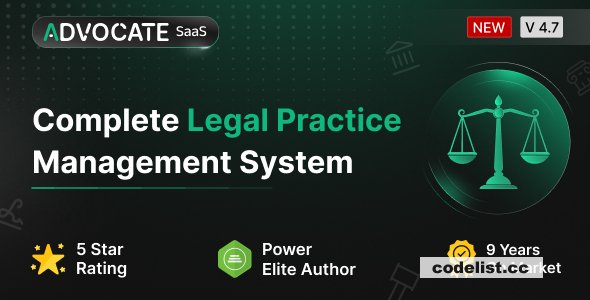 Advocate SaaS – Legal Practice Management – nulled