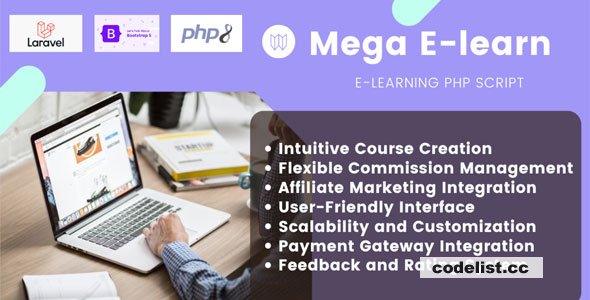Mega E-Learn – E-Learning PHP Script