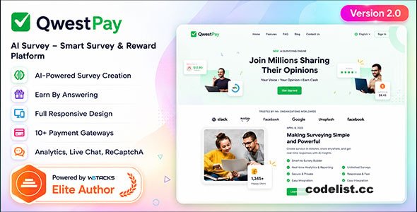 QwestPay v2.0 – AI Survey Generator & Reward Platform