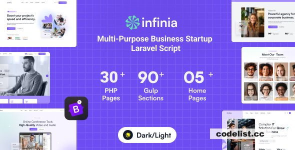 Infinia v1.1.10 – Multipurpose Business Consulting Startup Laravel Script – nulled