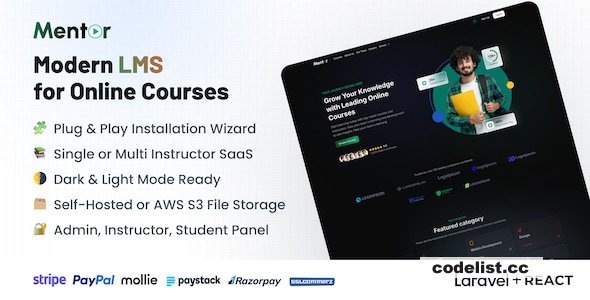 Mentor LMS v5.5.0 – Learning Management System