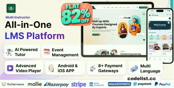 EduEx v2.0.0 – The Ultimate Learning Management System (LMS) with Flutter Mobile App