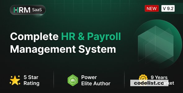 HRM SaaS v9.2 – HR and Payroll Tool – nulled