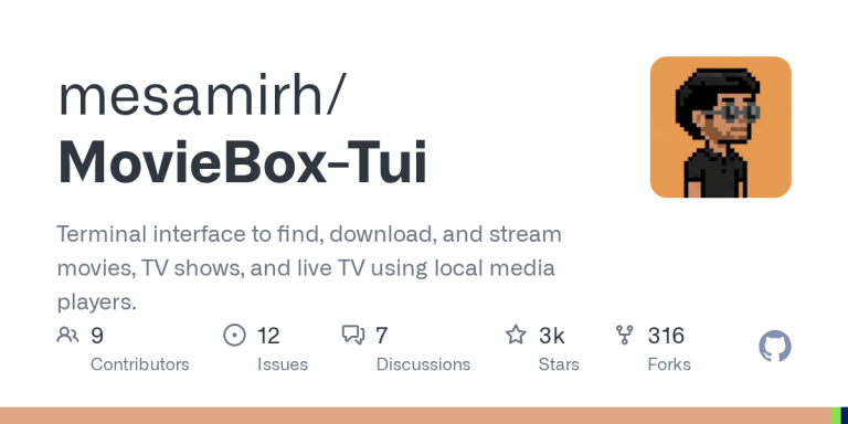 MovieBox-TUI: Cari Film dan Serial Langsung dari Terminal, Bisa di Termux