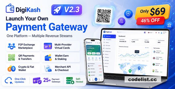 DigiKash v2.3.2 – Complete Payment Gateway & Crypto Digital Wallet – nulled