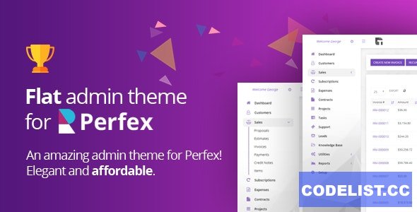 Perfex CRM – Flat admin theme v1.1.1
