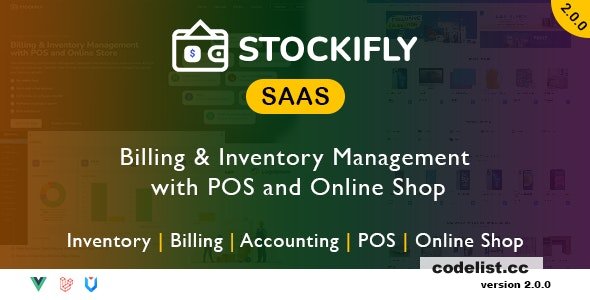 Stockifly SAAS v4.1.0 – Billing & Inventory Management with POS and Online Shop