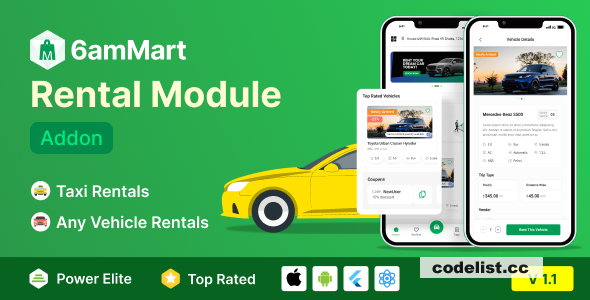 6amMart Car Rental Module Addon v2.2
