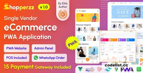 Shopperzz v2.6 – PWA eCommerce CMS with POS & WhatsApp Ordering – nulled