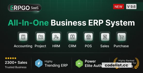 ERPGo SaaS v9.9 – All-In-One Business ERP System – nulled