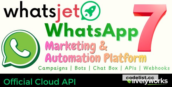 WhatsJet SaaS v7.5.2 – A WhatsApp Marketing Platform with Bulk Sender – nulled